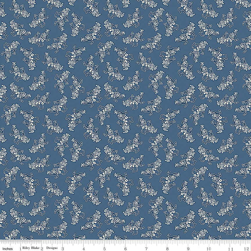 PREORDER Denim Bouquet - Denim and Daisy by Lori Holt - C18130 Denim