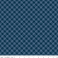 PREORDER Oxford Blue Gingham - Denim and Daisy by Lori Holt - C18132 Oxford Blue