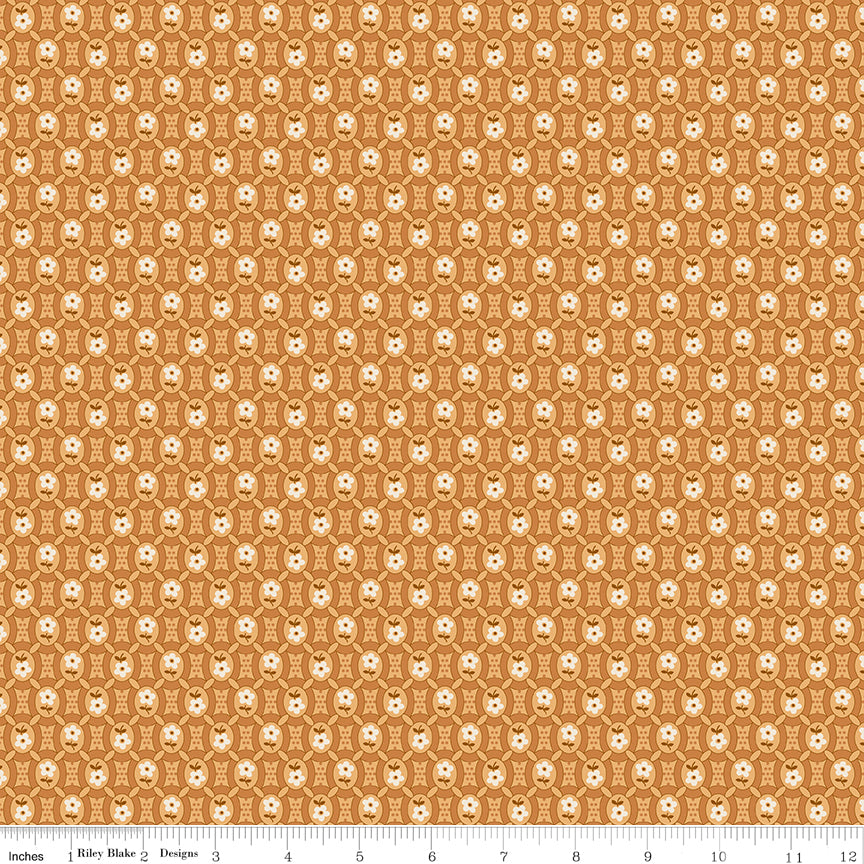 PREORDER Caramel Pioneer - Denim and Daisy by Lori Holt - C18143 Caramel