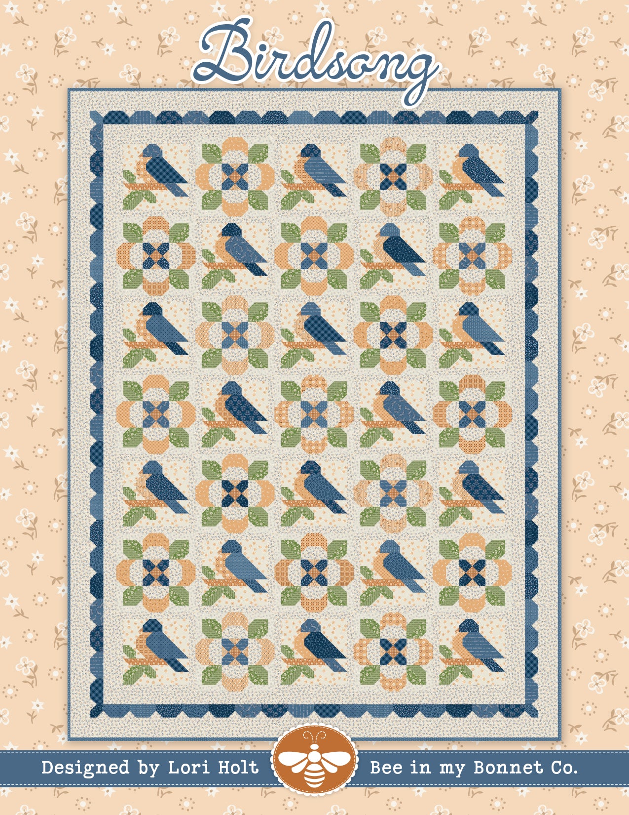 PREORDER Birdsong Quilt Pattern - Denim & Daisy by Lori Holt - ISE-329