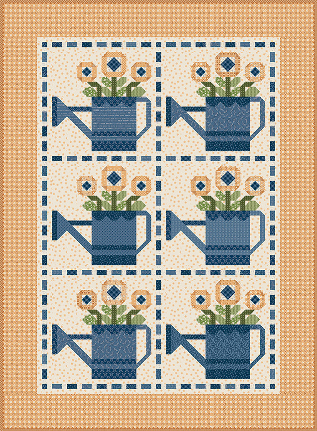 PREORDER Bloom and Grow Quilt Pattern - Denim & Daisy by Lori Holt - ISE-330