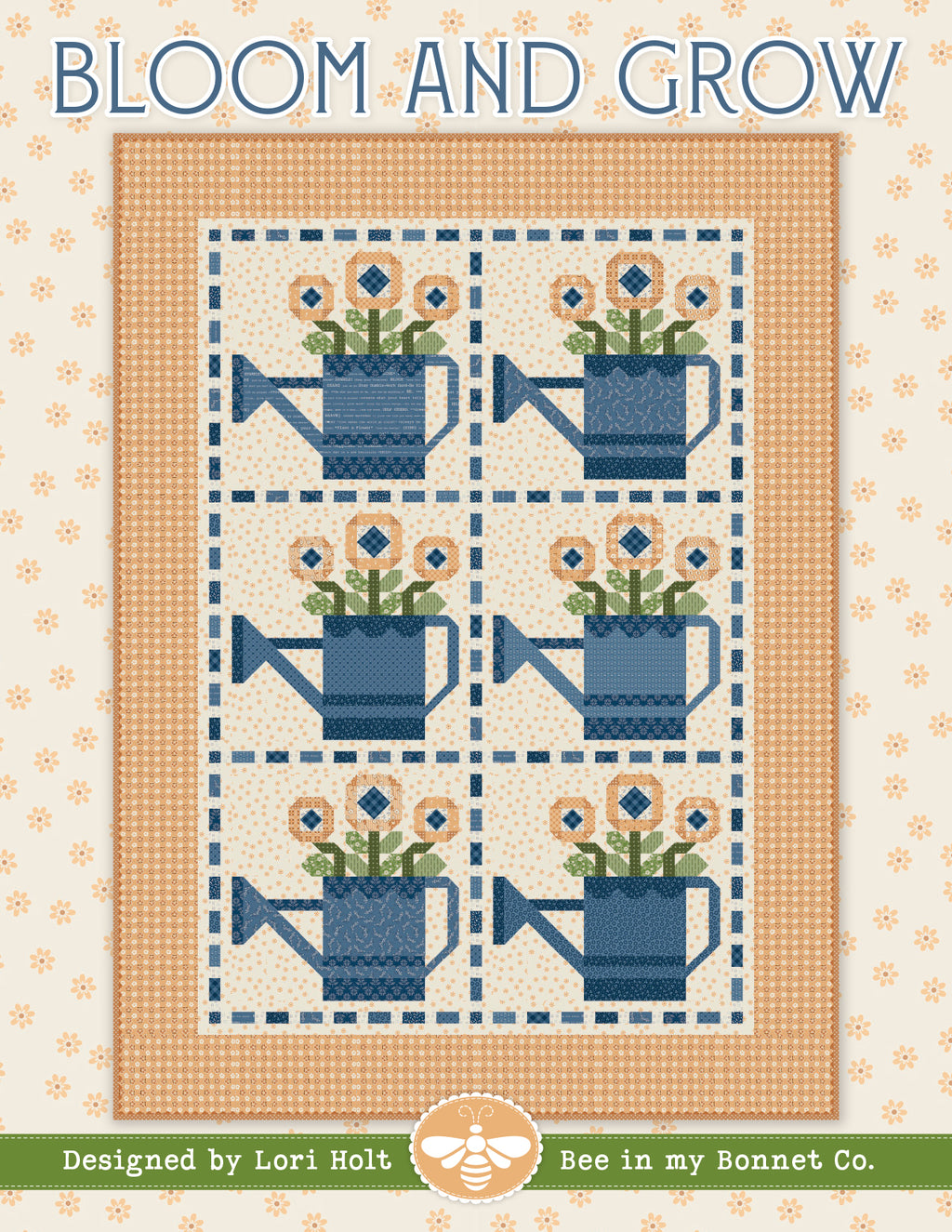 PREORDER Bloom and Grow Quilt Pattern - Denim & Daisy by Lori Holt - ISE-330