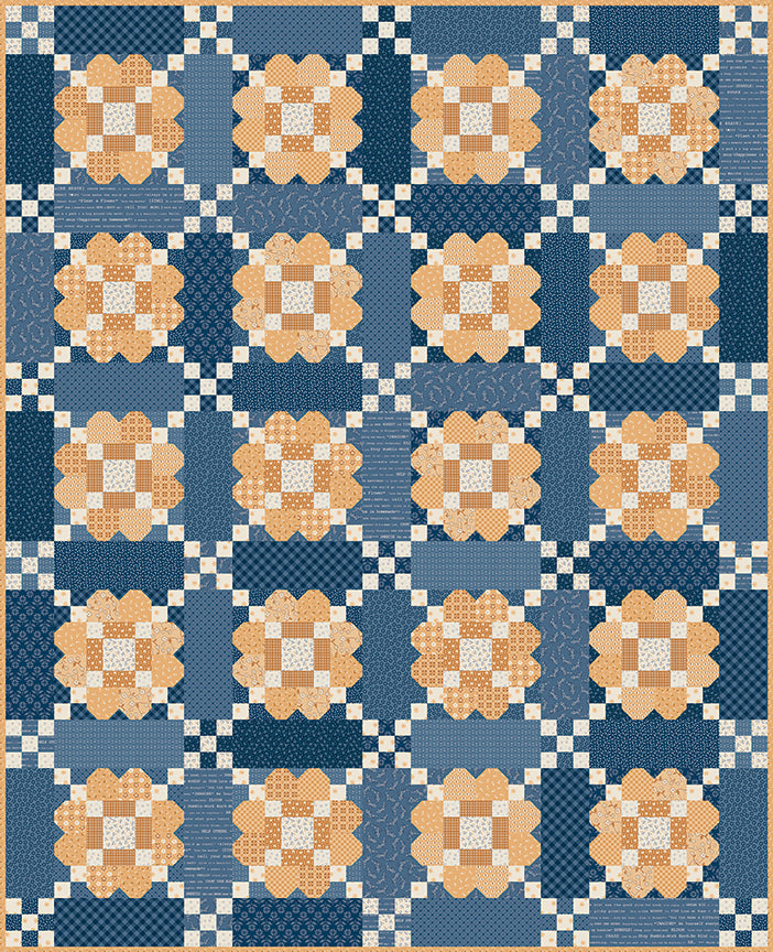 PREORDER Daisy Chain Quilt and Runner Pattern - Denim & Daisy by Lori Holt - ISE-331