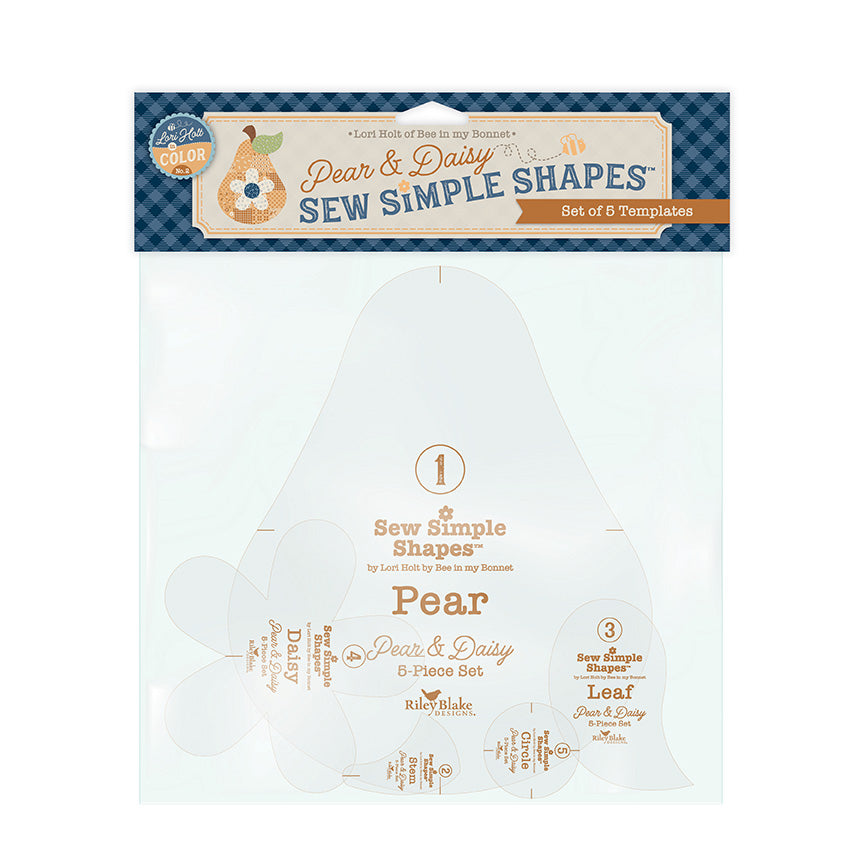 PREORDER Pear & Daisy Sew Simple Shapes - Denim & Daisy by Lori Holt - STT-50858